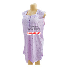Load image into Gallery viewer, Breastfeeding Night Gown / Nighty With Coat (Yimiasha) Floral - Kyemen Baby Online
