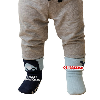 Baby Boy Socks 3pcs (Bebe Favour)Cars - Kyemen Baby Online