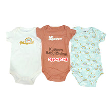 Load image into Gallery viewer, Baby Girl BodySuit (3pcs) Hudson Baby (Magical Rainbow) - Kyemen Baby Online
