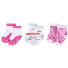 Load image into Gallery viewer, Baby Girl Socks (3pcs) Hudson Cherry - Kyemen Baby Online

