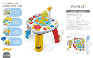 Baby Toys Play Table  & Crocodile knock Music Game Desk (80018)