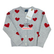 Load image into Gallery viewer, Baby Sweater/ Cardigan (Grey  With Red Heart)
