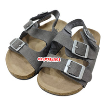 Load image into Gallery viewer, Baby Birkenstock Sandals (Old Navy) Dark Grey (12-18) - Kyemen Baby Online
