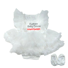 Load image into Gallery viewer, Baby Girl Christening Dress With Shoe  (Little Baby) A
