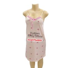 Load image into Gallery viewer, Breastfeeding Night Gown With Long Sleeves Coat Suimeiran / Size 6-14) - Kyemen Baby Online

