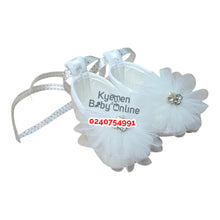 Load image into Gallery viewer, Baby Girl Headband With Stockings and Headband(0-6M) Bebelinna - Kyemen Baby Online
