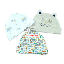 Load image into Gallery viewer, Baby Hat (Kids Center) 3pcs - Kyemen Baby Online
