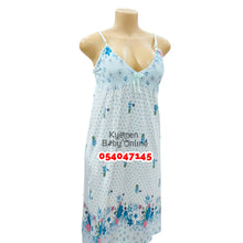 Load image into Gallery viewer, Breastfeeding Night Gown / Nighty With Coat 12-14 ( Suinier Dotty)
