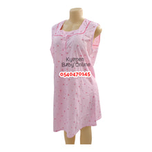 Load image into Gallery viewer, Breastfeeding Night Gown / Nighty With Coat (Yimiasha Floral) Pink - Kyemen Baby Online
