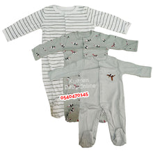 Load image into Gallery viewer, Baby Sleep Suit / Sleep Wear / Overall (Mamas And Papas 3pcs) 0-3m - Kyemen Baby Online
