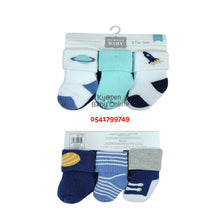 Load image into Gallery viewer, Baby Boy Socks 6 Pairs (Hudson Baby)Solar System(0-6m)
