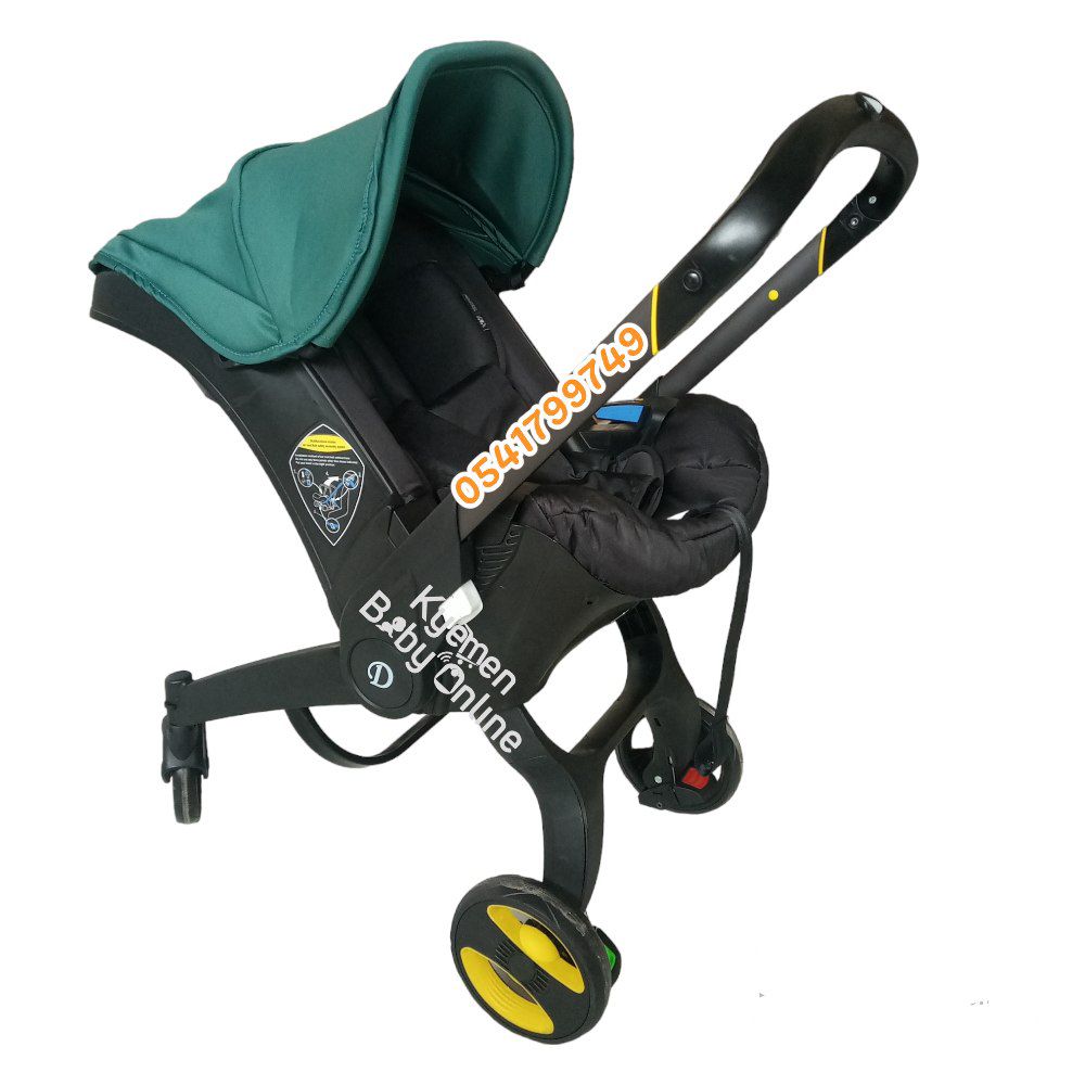 Baby Stroller 4 In 1 Stroller Car Seat Baby Carrier Baby Trolley Price in Ghana Black And Green Kyemen Baby Online