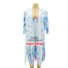 Load image into Gallery viewer, Breastfeeding Night Gown / Nighty With Coat 12-14 (Suinier Pollen)
