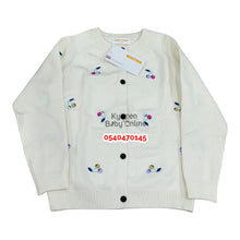 Load image into Gallery viewer, Baby Sweater / Cardigan (Cream With Cherry)
