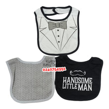 Load image into Gallery viewer, Baby Bib (Little) Tweed 3Pcs - Kyemen Baby Online
