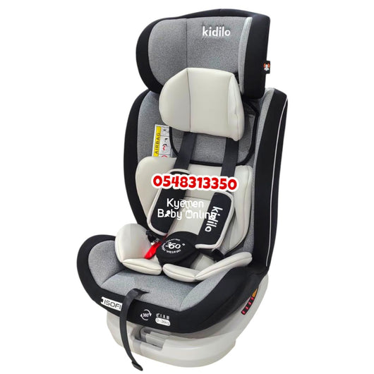 Car Seat (Kidilo 360° Rotation Type 1) Light Grey