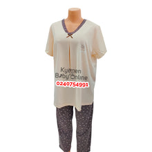 Load image into Gallery viewer, Breastfeeding Nighty Top And Down (Wonderful). - Kyemen Baby Online
