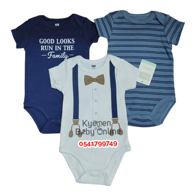 Baby Bodysuit (3pcs) Good looks - Kyemen Baby Online