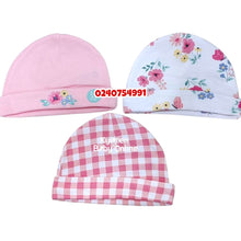 Load image into Gallery viewer, Baby Hat 3Pcs (Hudson Baby Pinky) 0-6m - Kyemen Baby Online
