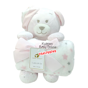 Baby Blanket (Cuddly) Gift Set With Toy - Kyemen Baby Online