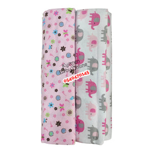 2 In 1 Coloured Cotsheet / Receiving Blanket (39in*59in) Child Of Mine - Kyemen Baby Online