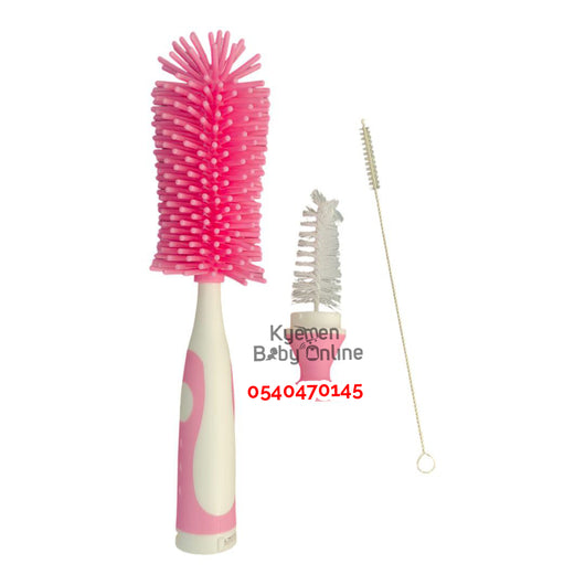 Baby Silicone Bottle Brush With Straw Brush And Suction (Dr. Annie's) - Kyemen Baby Online