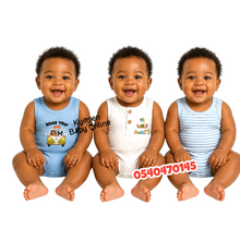 Load image into Gallery viewer, Baby Boy BodySuit (3pcs) sleeveless (Road Trip) - Kyemen Baby Online
