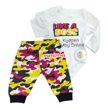 Load image into Gallery viewer, Baby Boy Bodysuit with Pant And Shoe (eplay). - Kyemen Baby Online
