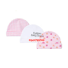 Load image into Gallery viewer, Baby Girl Newborn Hat 3pcs (0-3Months) Strawberry
