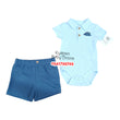 Load image into Gallery viewer, Baby Bodysuit With Shorts (Blue Dinasour) Best Baby
