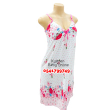 Load image into Gallery viewer, Breastfeeding Night Gown / Nighty With Coat 12-14 ( Suinier Dotty)
