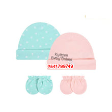 Load image into Gallery viewer, Baby Girl 2Pcs Hat With 2Pairs Of Mittens (0-6Months) Rabbit
