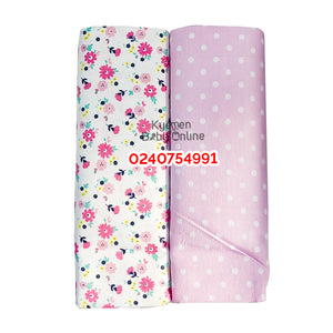 2 In 1 Coloured Cotsheet / Receiving Blanket (39in*59in) Child Of Mine