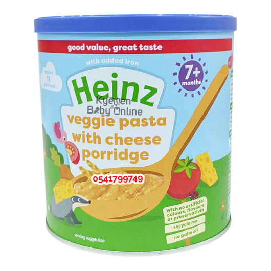 Heinz Veggie Pasta With Cheese Porridge 7m+ - Kyemen Baby Online