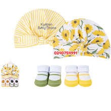 Load image into Gallery viewer, Baby Girl Socks With Hat (Hudson Baby Wild Flower) B - Kyemen Baby Online
