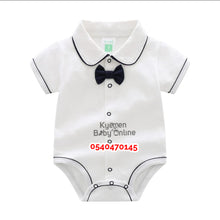 Load image into Gallery viewer, Baby Boy Bodysuit (White)
