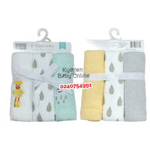 Load image into Gallery viewer, Baby Face Towels / Mouth Towel / Washcloth (6pcs) Luvable Friends  (Duck) - Kyemen Baby Online
