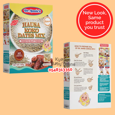 Hausa Koko Dates Mix (Dr Annie's) 6m+ 400g - Kyemen Baby Online