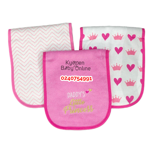 Baby Burp Cloth (Hudson Baby) 3pcs