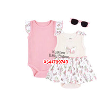 Load image into Gallery viewer, Baby Girl 2Pcs Bodysuits With  Glasses C
