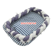 Load image into Gallery viewer, Baby Bed (Baby Lounger / Portable Infant Co Sleeper Bassinet With Spiral Bumper / Baby Nest) - Kyemen Baby Online
