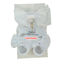 Load image into Gallery viewer, Baby Girl Headband With Socks (Too Cute) 0-12 Months - Kyemen Baby Online
