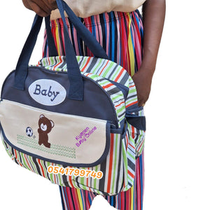 Diaper Bag (Baby With Bear) Blue - Kyemen Baby Online