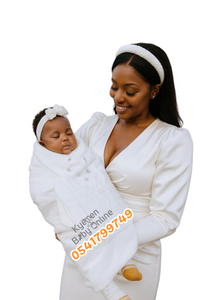 Baby Christening Shawl (Leylek)