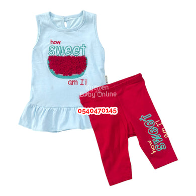 Baby Girl Sleeveless Top with Pant (Necix) - Kyemen Baby Online