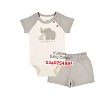Load image into Gallery viewer, Baby Boy Bodysuit with Shorts (Mommy &amp;Me)
