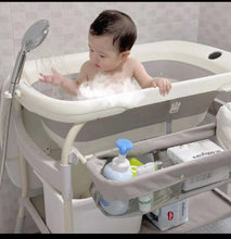 Load image into Gallery viewer, Baby Standing Bath Tub And Changer With Foldable Bucket And Pail - Kyemen Baby Online
