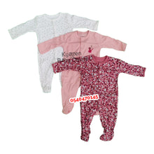 Load image into Gallery viewer, Baby Sleep Suit / Sleep Wear / Overall (Mamas And Papas 3Pcs)  3-6 Months. - Kyemen Baby Online
