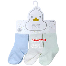 Load image into Gallery viewer, Baby Boy Socks (3pcs) Green Duck  12-24m - Kyemen Baby Online
