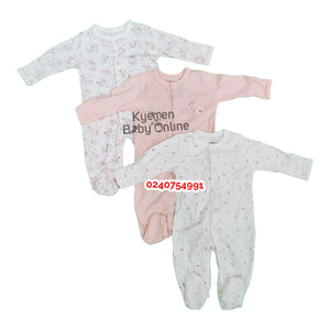 Baby Sleep Suit / Sleep Wear / Overall (Mamas And Papas 3Pcs)  3-6 Months. - Kyemen Baby Online